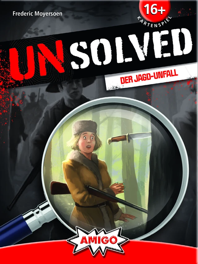 Spielschachtel von Unsolved – Der Jagd-Unfall, AMIGO 02251